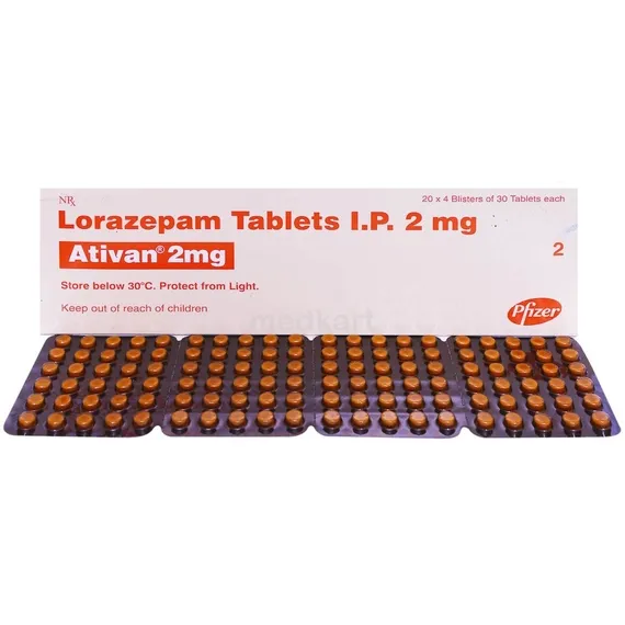 ativan 2mg tablet 30's